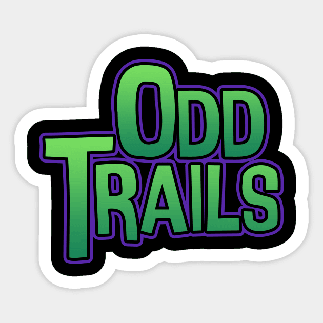 Odd Trails text logo Sticker by Odd Trails